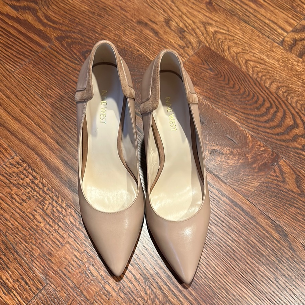 Nine West Block Heel in Nude
